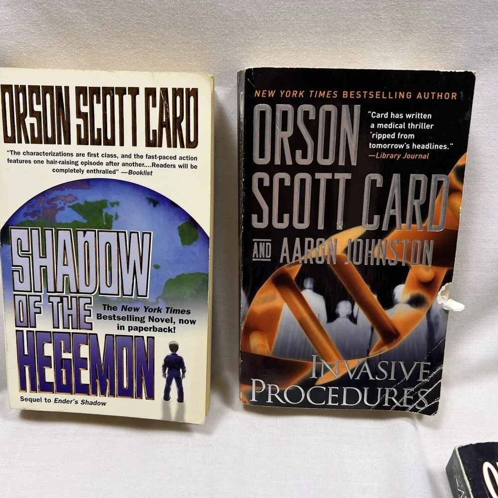 Orson Scott Card Book Lot Enderverse 5 Paperback Ender's Game Bundle Sci fi YA